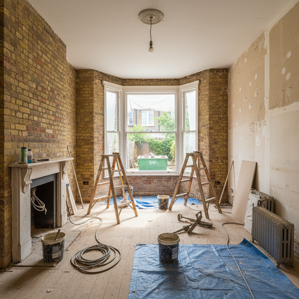 Property renovation in progress